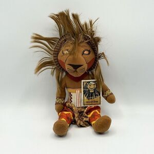 The Lion King Broadway Musical Simba Plush Stuffed Animal Disney NWT